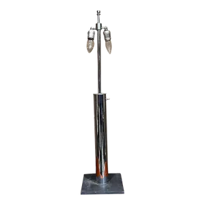 1970s Modernist Chrome Cylinder Von Nessen Table Lamp New York