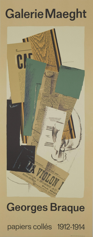 Papiers Collés Poster after Georges Braque