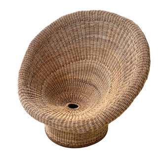 Wicker E10 Lounge Chair by Egon Eiermann, Germany, 1960s For Sale