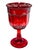 Beautiful vintage set of four Viking Glass Arlington Ruby Red Water Goblets, featuring brilliant ruby red glass, elegant...