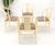 Asian Inspired Barrel Back White to Beige Lacquer Dining Chairs Mid Century Mint For Sale - Image 10 of 10