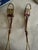 1980s Vintage Brass Salad Servers With Red Wire Wrapped Handles Boho Tableware For Sale - Image 5 of 9