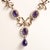 Antique Victorian Amethyst & Seed Pearl Swag Necklace Late 19th–Early 20th Century | 14K Gold | Art Nouveau / Belle Époque...