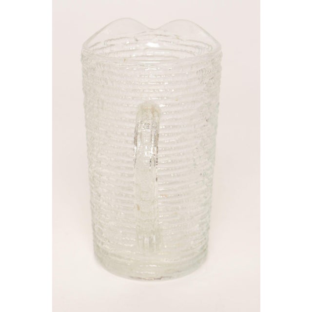 1960s Petite Mid-Century American Modern Soreno Bark Glass Pitcher by Anchor Hocking For Sale - Image 5 of 9