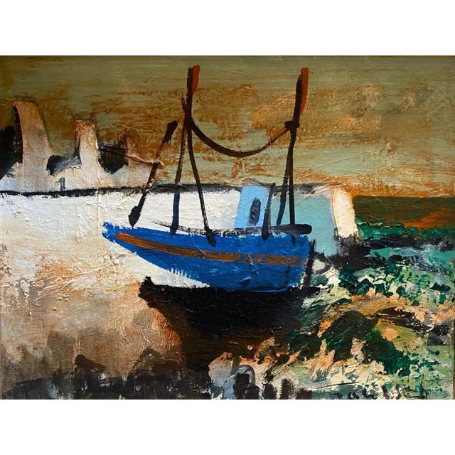 William Goliasch, Dike in Bretagne, Oil on Wood, 1976 For Sale - Image 9 of 9