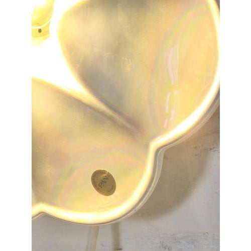 Mid-Century Iridescent Porcelain PAN Wall Lamp from Goebel, Germany, 1970s For Sale - Image 15 of 16