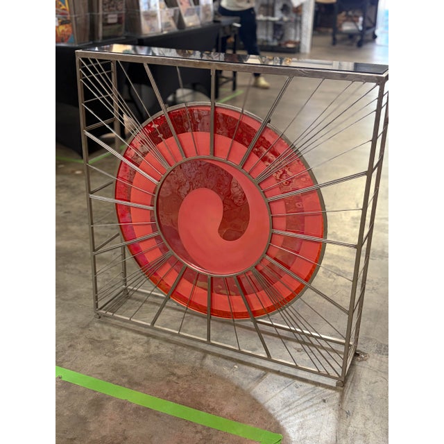 Modern Murano Glass Console Table For Sale - Image 9 of 9