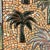 Sculpture Materials 1960s Vintage Mosaic Ceramic Tile Art of 7 Palm Trees For Sale - Image 7 of 12