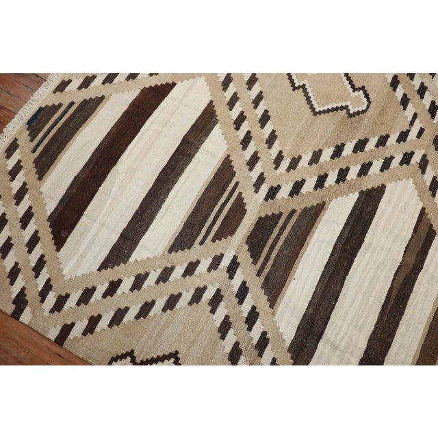 Mid-Century Modern Room Size Turkish Kilim - 8'3" x 10'7" For Sale - Image 13 of 18