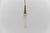 Metal Vintage German Cylindrical Glass Hanging Lamp with Brass, 1960s For Sale - Image 7 of 12