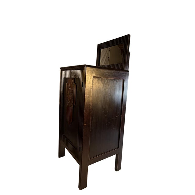 Petite Chinese Art Deco Night Table From 1920's Shanghai For Sale - Image 9 of 14