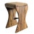 "Utopia" Bar Stool With Walnut and Steel Details, Hand Crafted For Sale In Los Angeles - Image 6 of 6