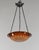 Charles Schneider French Art Deco Pendant Light by Le Verre Francais Schneider - 1925 Cameo Chandelier France For Sale - Image 4 of 11