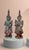 Antique Teppanom / Guardian Thai Angels, Carved Wood Statues or Figures - A Pair 18" For Sale - Image 10 of 11