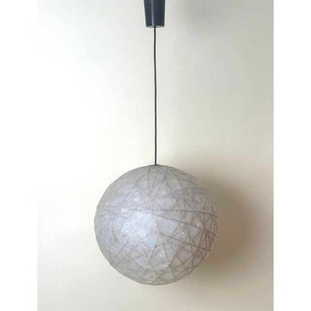 Vintage Cocoon Globe Pendant Lamp, 1970s For Sale - Image 15 of 18