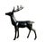 Standing Deer With Antlers, Bronze Sculpture For Sale - Image 4 of 4