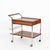 Serving Bar Cart with Drawers in Rosewood and Chrome by George Coslin, Italy, 1950s For Sale - Image 3 of 15