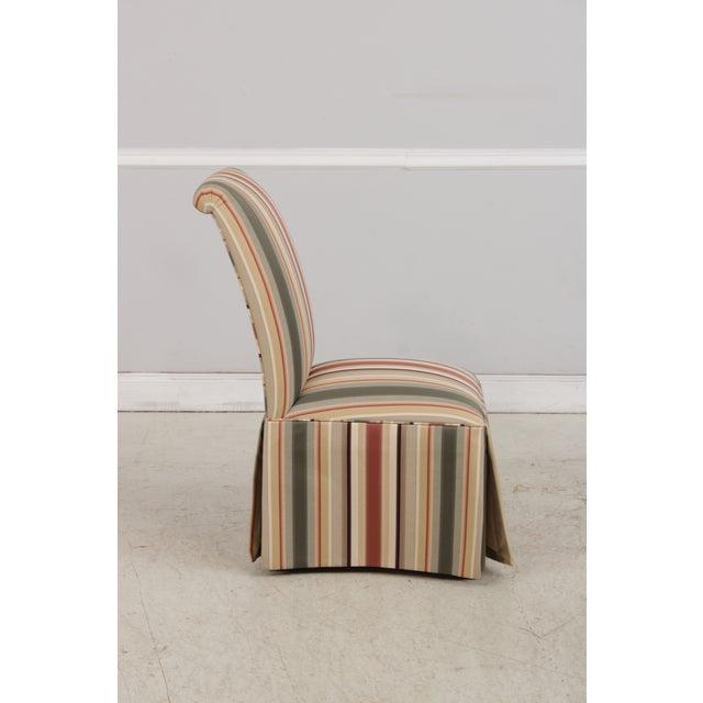 Ethan Allen Pair of Ethan Allen Slipper Dining Chairs For Sale - Image 4 of 14