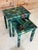 Pair of Hand-Painted Tropical Parrot and Jungle Nesting Tables For Sale - Image 12 of 12