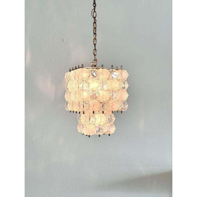 Mid-Century Modern Italian Murano Glass Geometric Pendant by Interlux, 1960s For Sale - Image 12 of 17