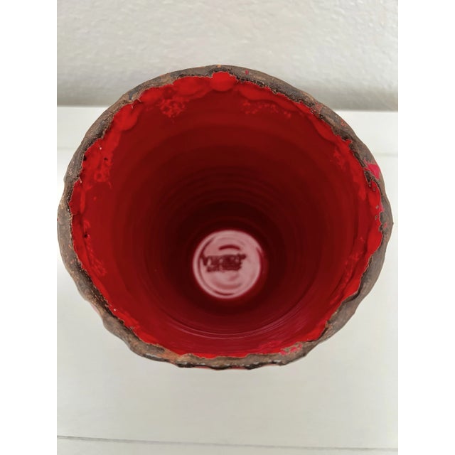 VIETRI Vietri Italy Rustic Handmade Garden Planter Vase For Sale - Image 4 of 7