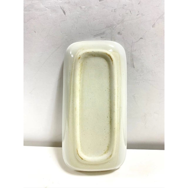 Vintage Blue & White Porcelain Rectangular Cachepot - Chinoiserie Planter With Undertray For Sale - Image 10 of 10