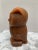 Vintage rust colored carved owl candle. Whimsical accent for any room or decor. Rich with details. Never used.
