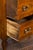 Italian 1800s Petite Walnut Three-Drawer Bow Front Chest with Banding For Sale - Image 4 of 12
