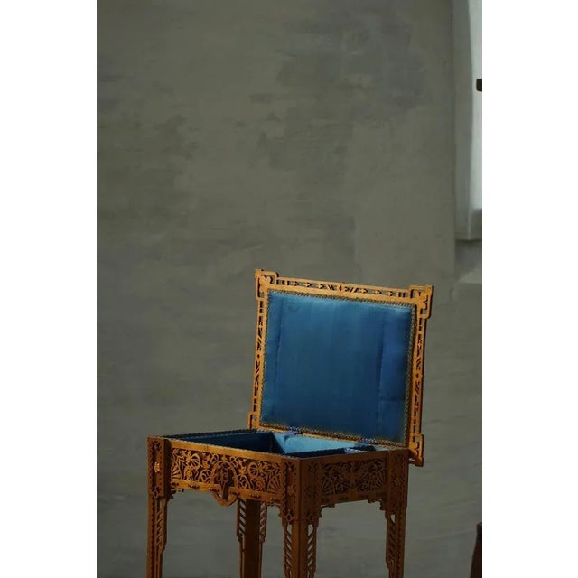 Chippendale Style Carved Console or Side Table with Storage, 1940s For Sale - Image 6 of 14