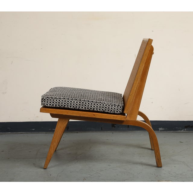 Midcentury Oak Lounge Chair by Edward Durell Stone for Fulbright For Sale - Image 16 of 16