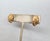 Metal Vintage Signed Napier Goldtone Ruched Half Hoop Pierced Earrings-2 Pieces For Sale - Image 7 of 7