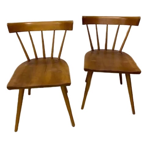 1960s Paul McCobb Style Dining Side Chairs - Set of 2 For Sale