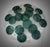 2000 - 2009 Art Deco Murano Glass Transparent and Green Chandelier, 2000 For Sale - Image 5 of 10