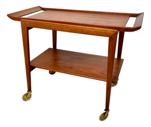 Danish MCM Drinks Trolley by Edvard Kindt-Larsen for Soborg Mobler, 1960s