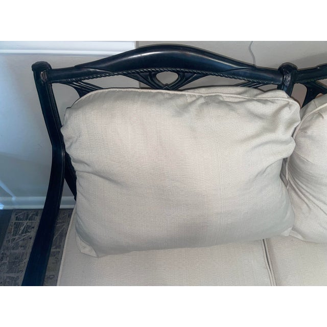 Contemporary Cast Aluminum Patio Sofa Chairish