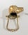 Vintage Solid Brass Hound Dog Door Knocker, Sporting Dog Entry Hardware For Sale - Image 4 of 10