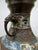 Chinese Dragon Handle Bronze Cloisonné Lamp, Early 20th Century For Sale In San Diego - Image 6 of 11