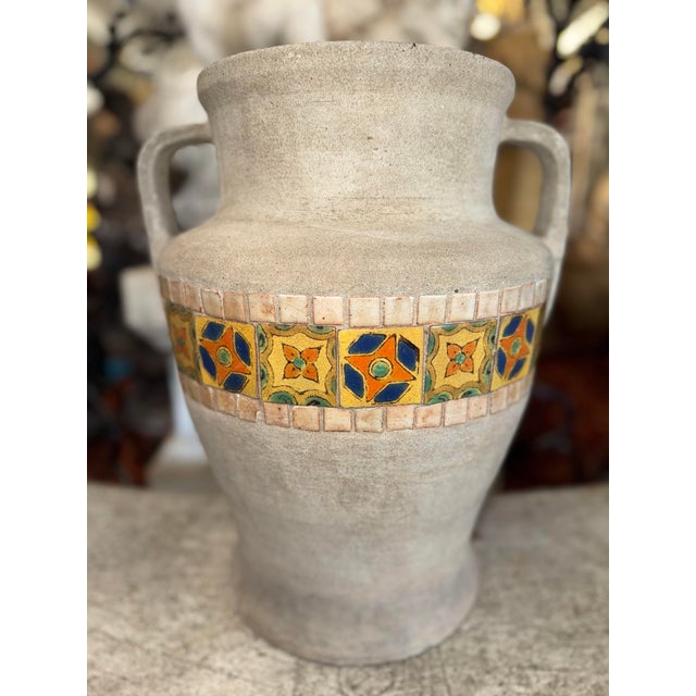 Original 1920s Hillside Pottery Co. Oil Jardiniere Pot Featuring D&M Tiles For Sale - Image 4 of 12
