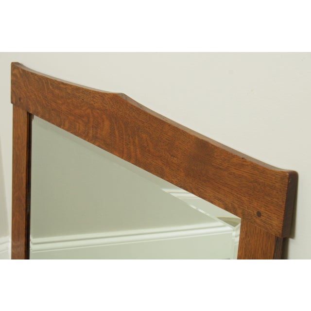 Mission Style Solid Oak Custom Crafted Wall Mirror Chairish