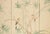 Lovely vintage four-panel folding screen, depicting a peaceful landscape scene with Sparrows and Bamboo Trees. Unsigned....