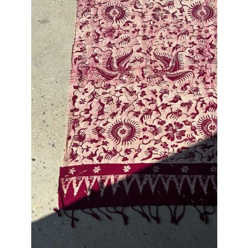 Large Indonesian Printed Batik Ceremonial Fabric For Sale - Image 13 of 18