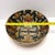 Vintage Famille Noire Hand Painted Enamel Satsuma Ware Bowl & Scalloped Edge Plate From China For Sale - Image 6 of 12