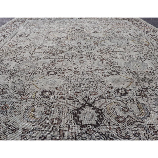 Textile Antique Persian Sultanabad Rug With Classic Allover Pattern 8'0 X 10'10 For Sale - Image 7 of 12