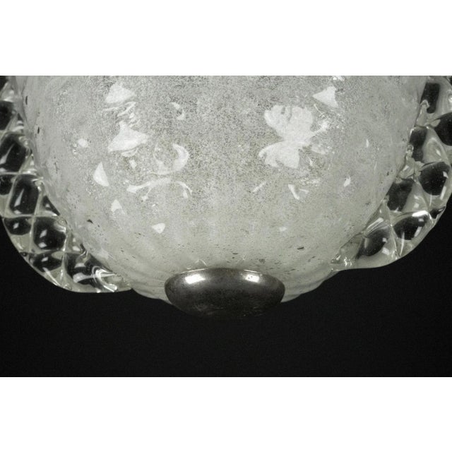 Art Deco Pendant in Pulegoso Murano Glass by Ercole Barovier, 1940s For Sale - Image 4 of 18