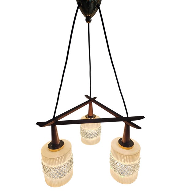 Danish Pendant Lamp in Teak Wood, 1960s For Sale - Image 14 of 18