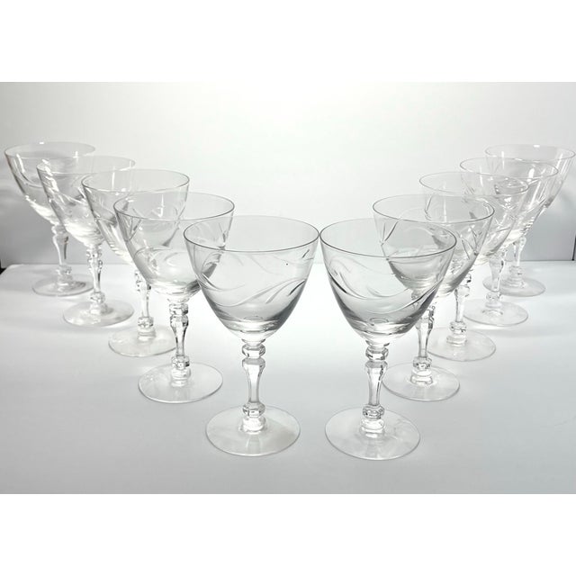 American Tiffin Franciscan “Surf” Set of 10 Water Glasses For Sale - Image 3 of 7