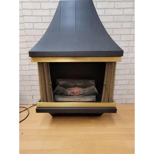 Mid-Century Nos Montgomery Ward-Style House Electric Wall Fireplace |  Chairish