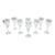 Late 20th Century Waterford Castlemaine Cut Crystal Water Goblets - Set of 8 For Sale