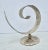 Taneez silver plate unique sculptural model. Curled and hand-textured surface and mounted to a circular base stand....