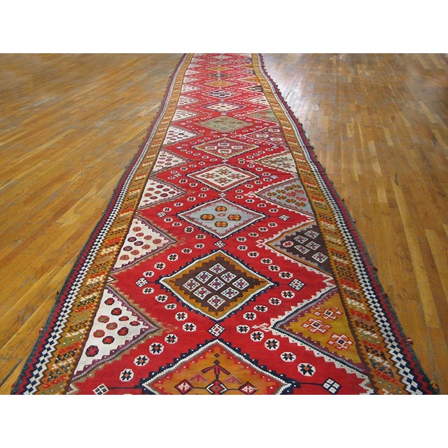Early 20th Century S. Persian Ghashgaie Flat-Weave ( 4'7" x 41 - 140 x 1250 )